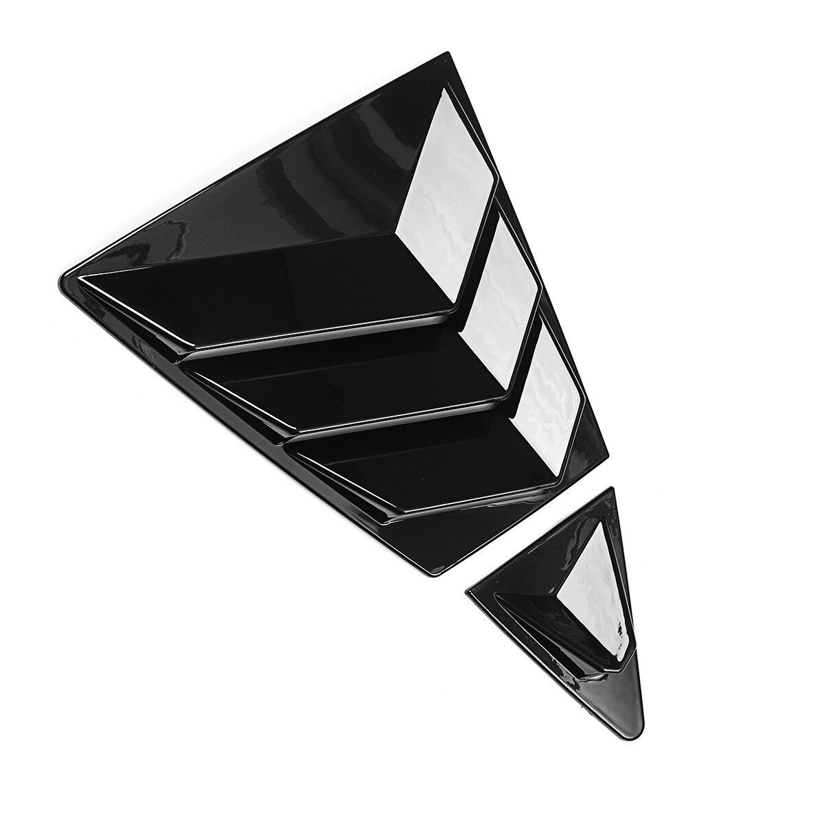 For Toyota Corolla 2020 Gloss Black Rear Side Vent Window Scoop Louvers Cover