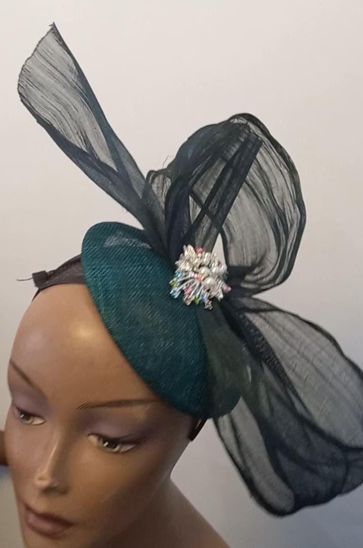 Teal Green Fascinator