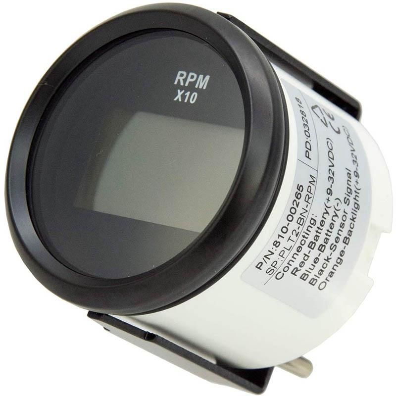 Boat LED Digital Hour Meter Marine Outboard RV RPM Meter