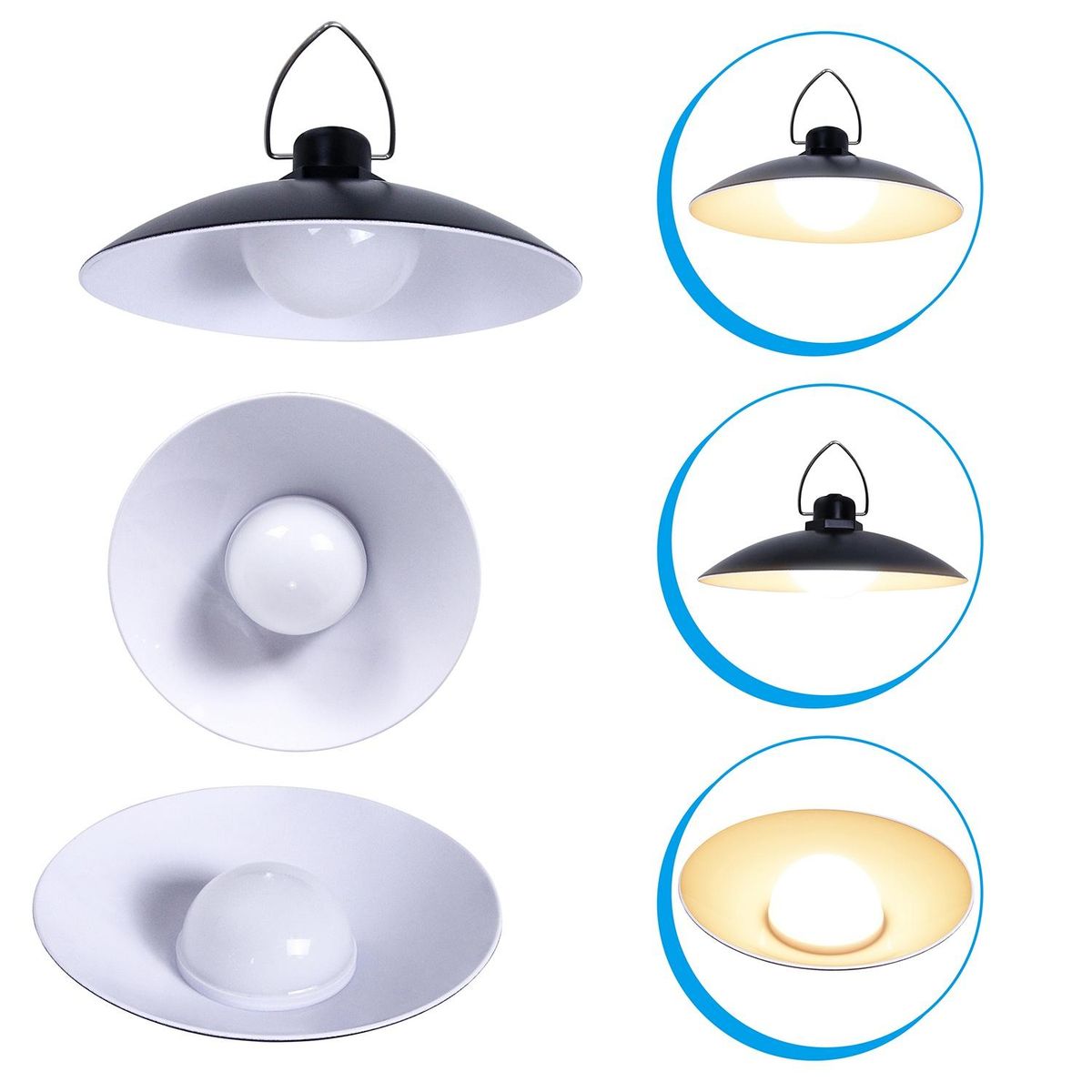 Solar Light Portable Camping Lamp Outdoor Single Head Warm W
