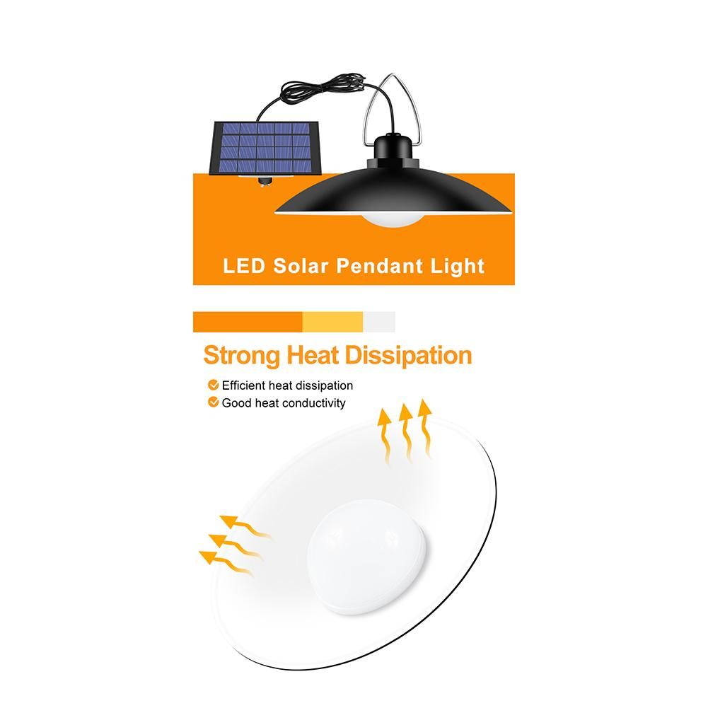 Solar Light Portable Camping Lamp Outdoor Single Head Warm W