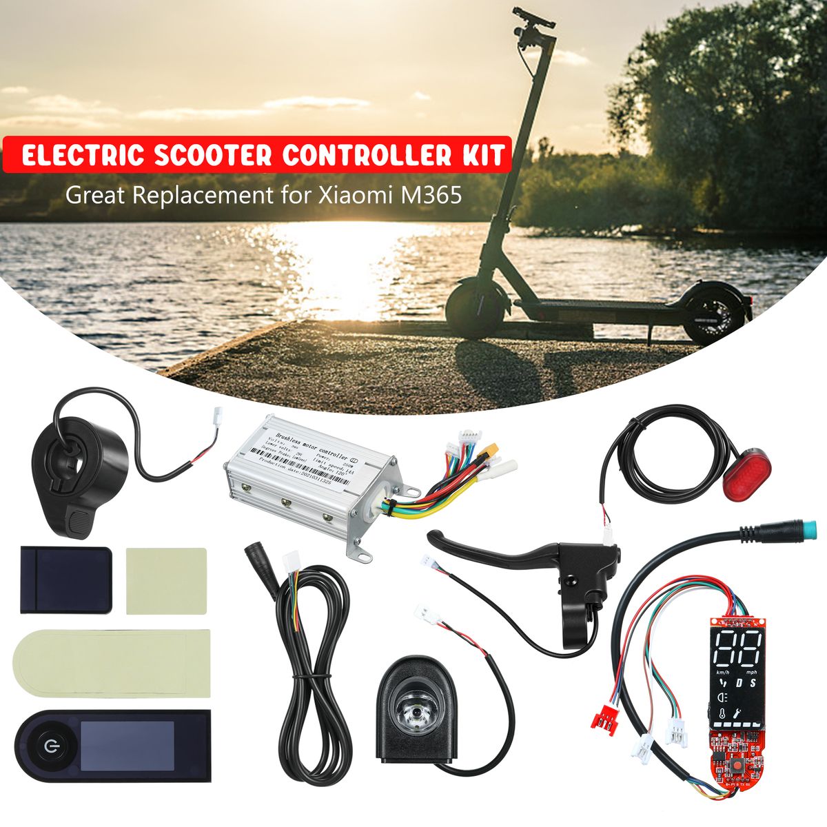 Electric Scooter 36V 250W Brushless Motor Controller Set