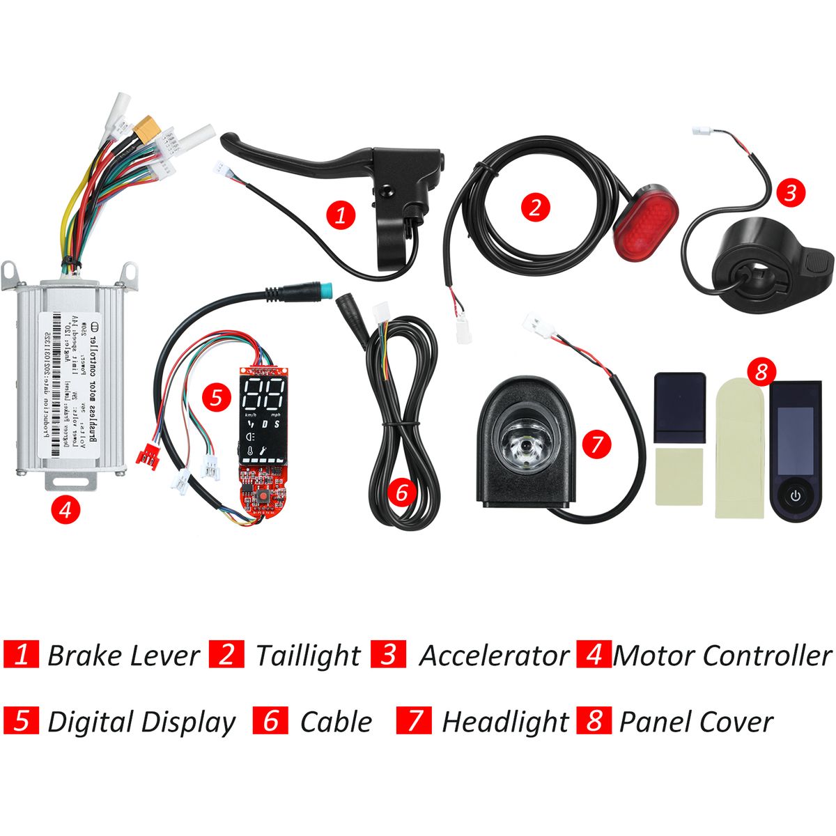 Electric Scooter 36V 250W Brushless Motor Controller Set