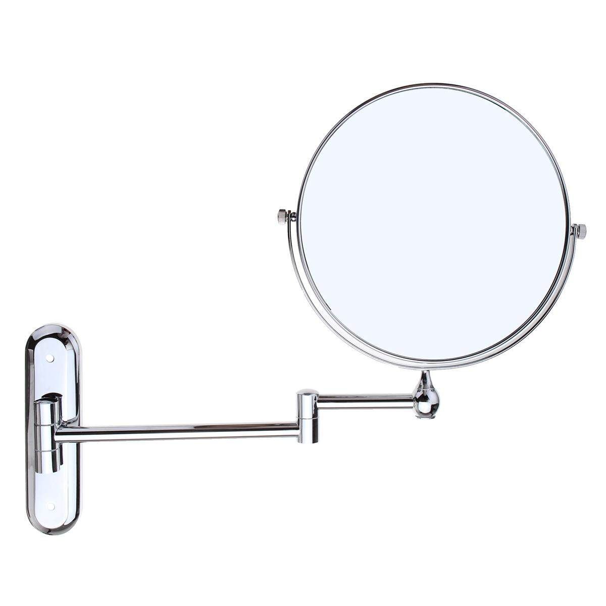 10X Magnifying Double Side Make Up Mirror Wall Mount Swing Arm Cosmetic Bathroom