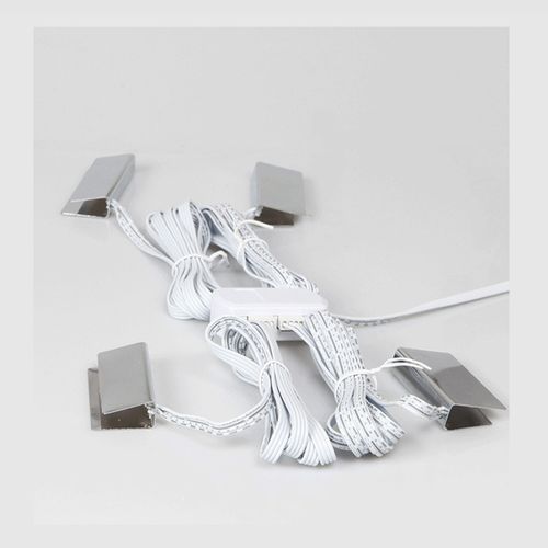 LED Clip On Glass Shelf Lighting Under Cabinet Night Lights