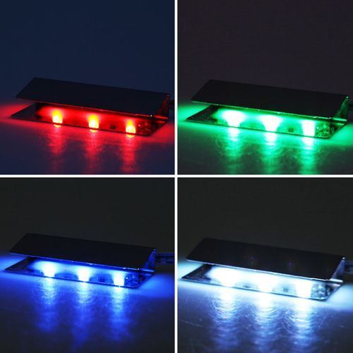 LED Clip On Glass Shelf Lighting Under Cabinet Night Lights