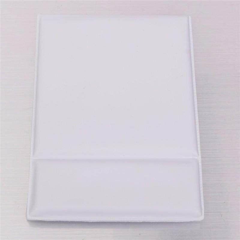 Portable Cosmetic Makeup Miror Folding Pocket Stand Compact Travel PU Leatherr White White