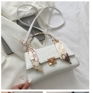 Quality  Ladies Crossbody Hand Bag-  White