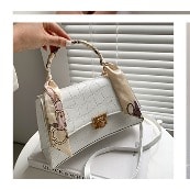 Quality  Ladies Crossbody Hand Bag-  White