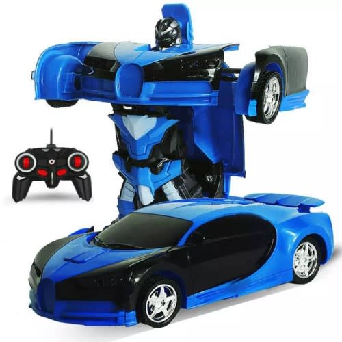 Remote Control Transformation Toy Car - Blue