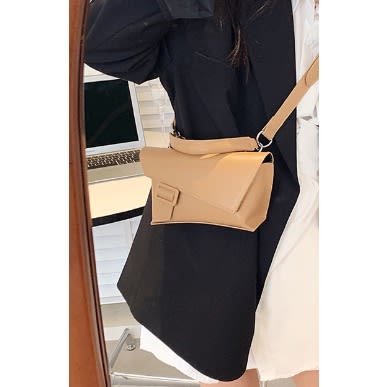 Long Shoulder Strap Buckle Mini Handbag