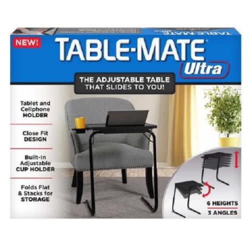 Table Mate Ultra Folding Tv Tray Table And Cup Holder