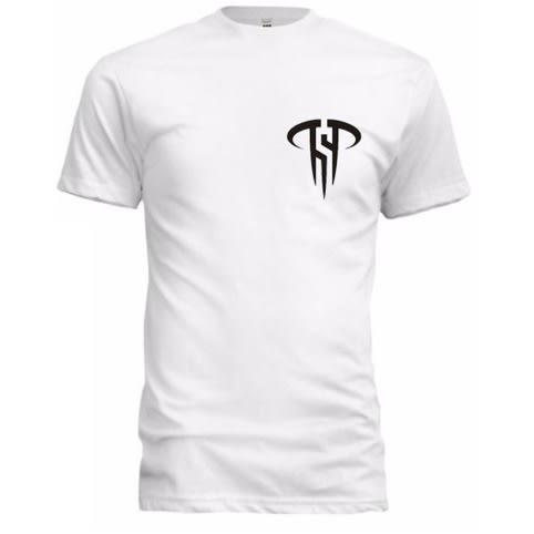 Black Evolution Round Neck T-shirt - White