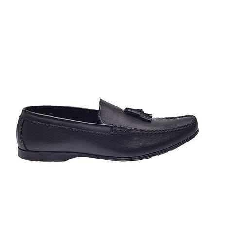 Leather Loafers With Bell Detail - Back