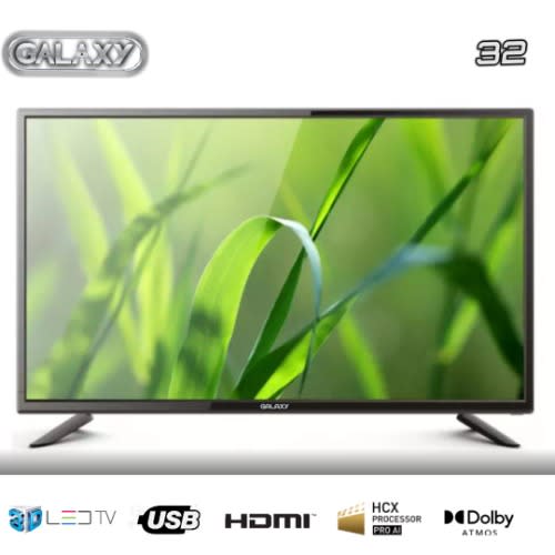 Galaxy 32" Hd/led Television + Free Gift- Tv Hanger