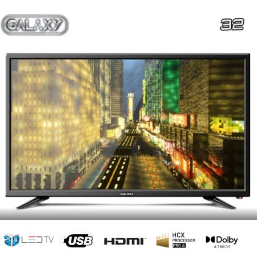 Galaxy 32" Hd/led Television + Free Gift- Tv Hanger