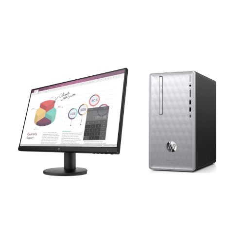 Pavilion 590 Pc- 8th Gen -Intel® Core™ I3 -8GB RAM-1TB HDD -DVD + Hp 24 Monitor-Win 10