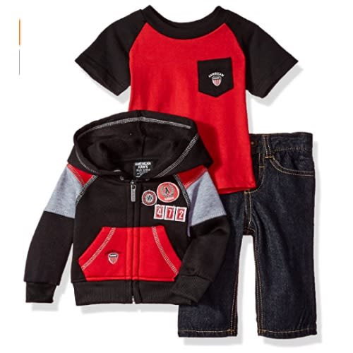 Baby Boys Jacket + T-Shirt And Pant Set