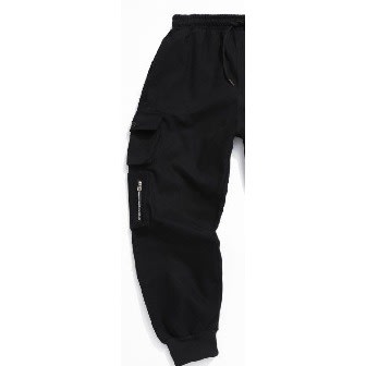6 Pocket Basic Combat Cargo Trousers - Black