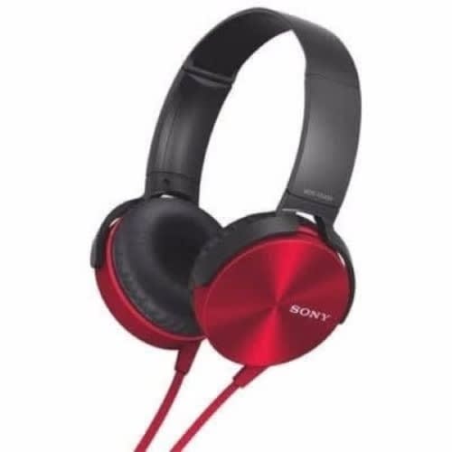 Sony Extra Bass Wired Headphone -black & Red