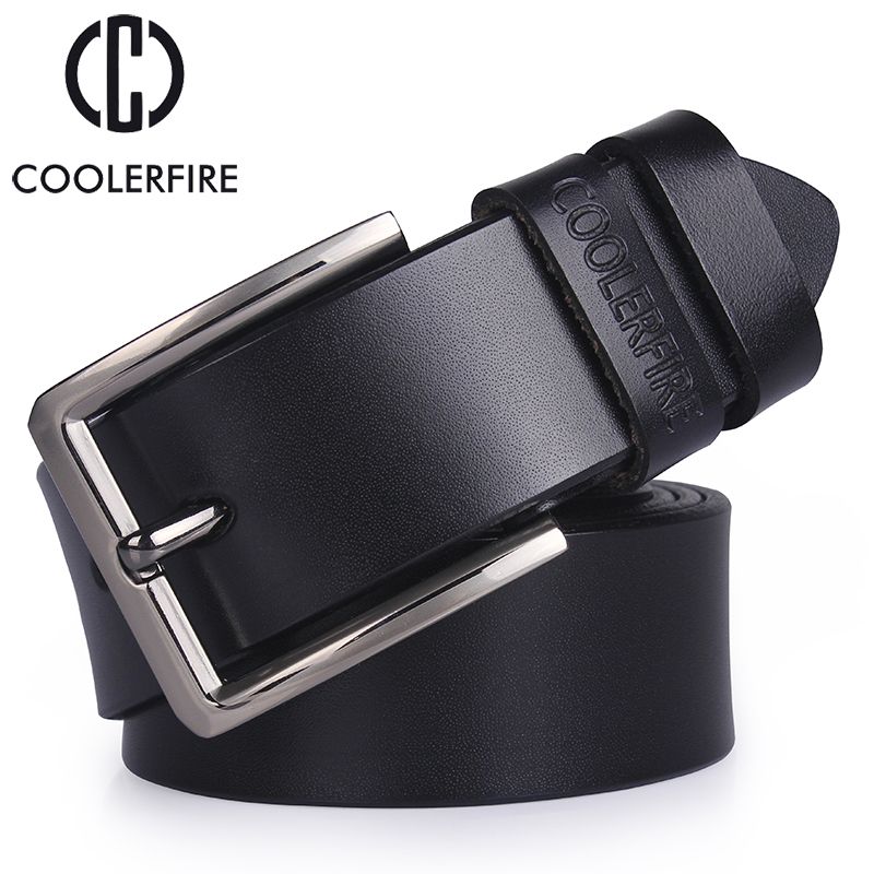 Cowhide Genuine Leather Belts For Men Brand Male Pin Buckle Jeans Cowboy Mens Belts Luxury Designer High Quality Leather Belt
