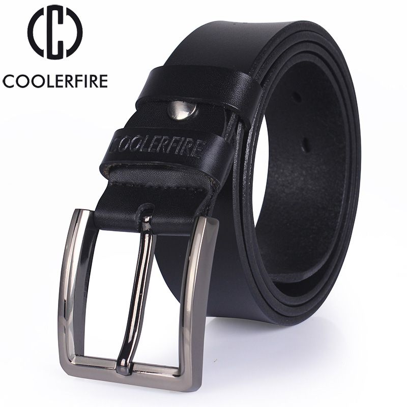 Cowhide Genuine Leather Belts For Men Brand Male Pin Buckle Jeans Cowboy Mens Belts Luxury Designer High Quality Leather Belt