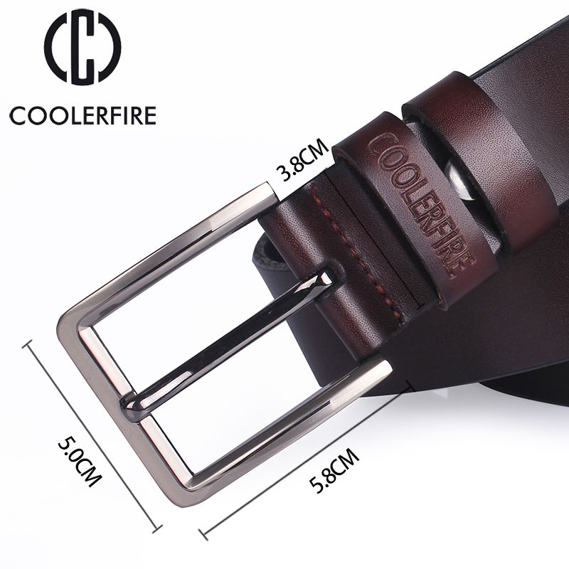 Cowhide Genuine Leather Belts For Men Brand Male Pin Buckle Jeans Cowboy Mens Belts Luxury Designer High Quality Leather Belt