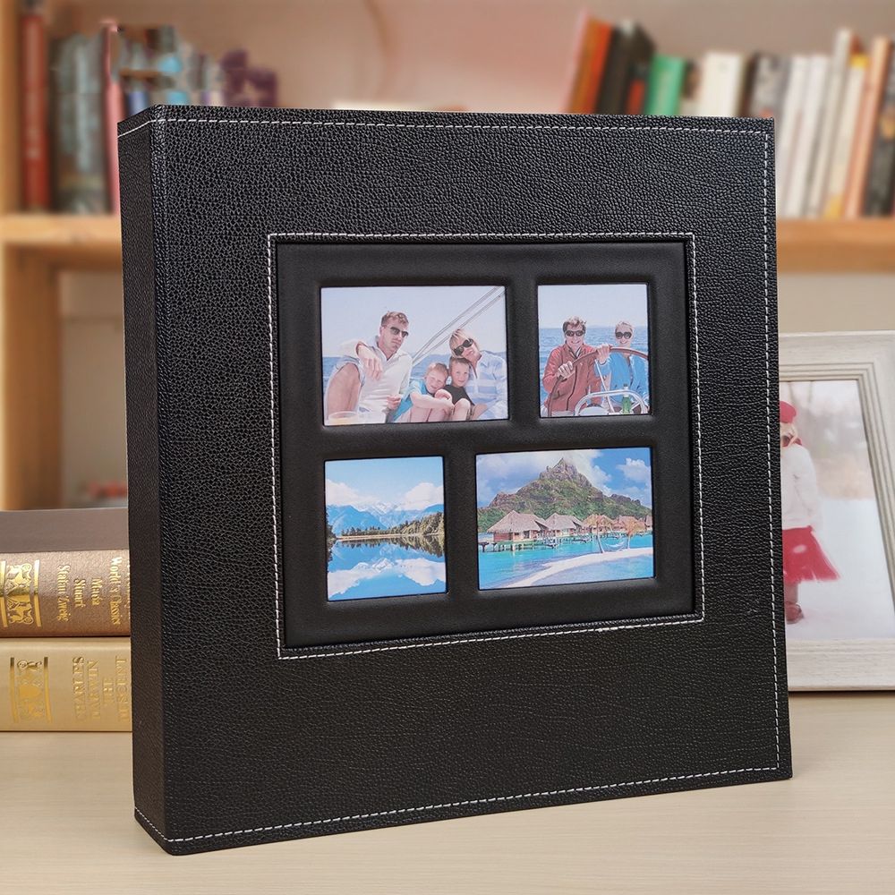 6 Inch 600 Sheets Leather Cover Photo Album