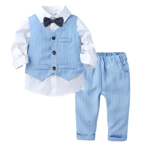 Boy's Stripe Set- Blue