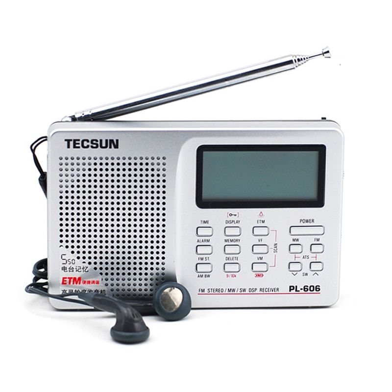 PL-606 Digital PLL FM Stereo /LW/SW/MW DSP Receiver  Lightweight Rechargeable For Elderly/Student