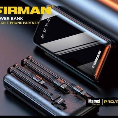 POWER BANK 15000MAH: Universal LED Firman Mirror Display