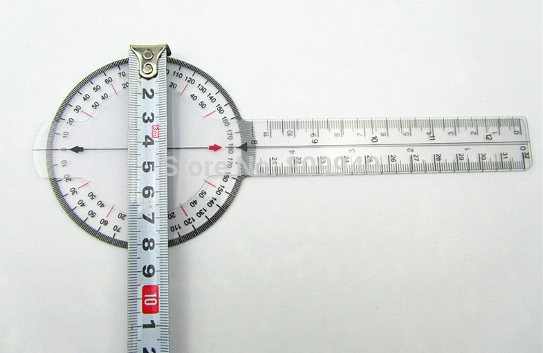6 Different Goniometer Medical Ruler Plastic Protractor