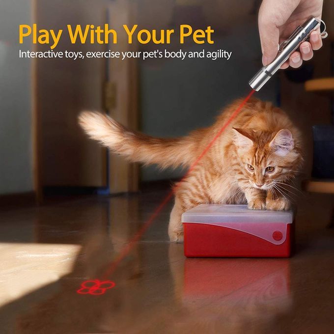Laser Pointer Pen Flashlight LED UV Light For Cat Dog Pet Funny Toy