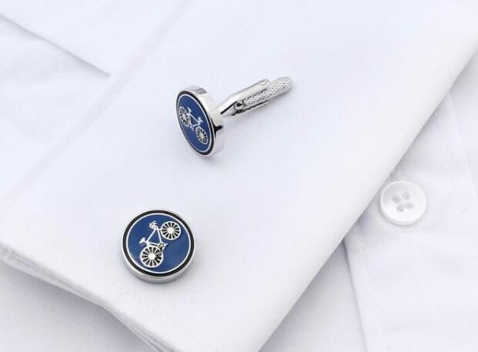 Oval Enamel Cufflinks High Quality With Box Men's Wedding Party Cufflinks Pretty Present For Male Friends
