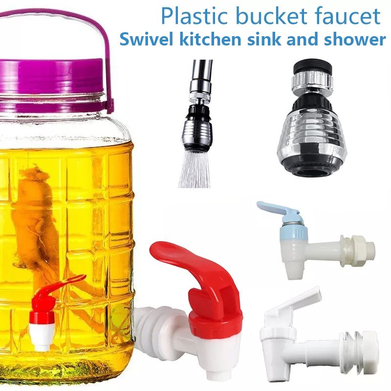Plastic Water Dispenser Tap Thread Dia Bottled Water Dispenser Spigot Faucet Bibcocks