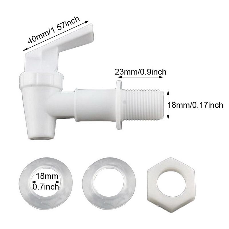 Plastic Water Dispenser Tap Thread Dia Bottled Water Dispenser Spigot Faucet Bibcocks