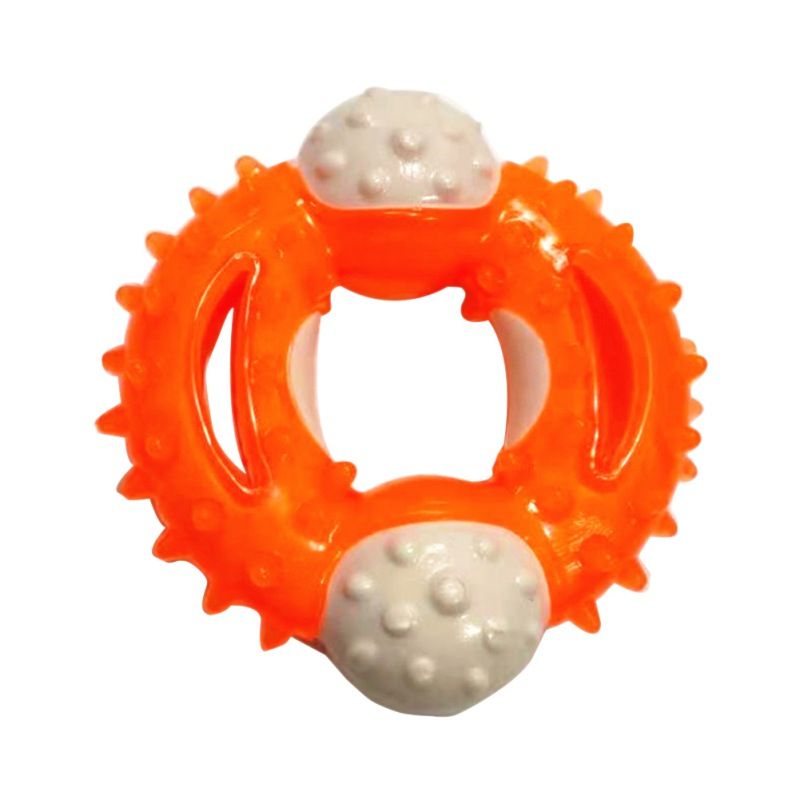 Dog Bone Dental Care Nontoxic Chicken Flavored Pet Toys Edible Treat Layer Bite Resistant Puppy Chew Interactive Toy*-Milk Flavor