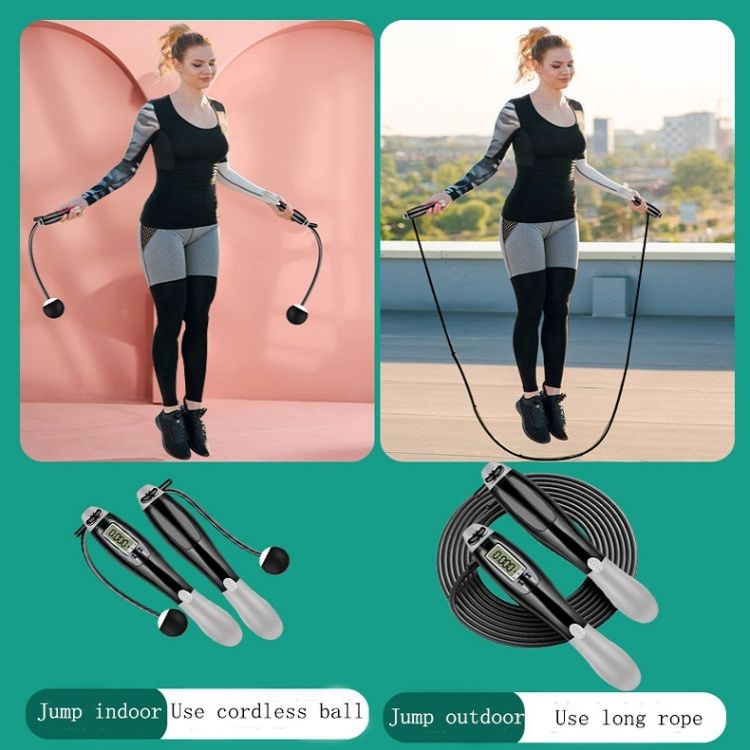 Skipping Rope, Style:  Cordless (Gray)