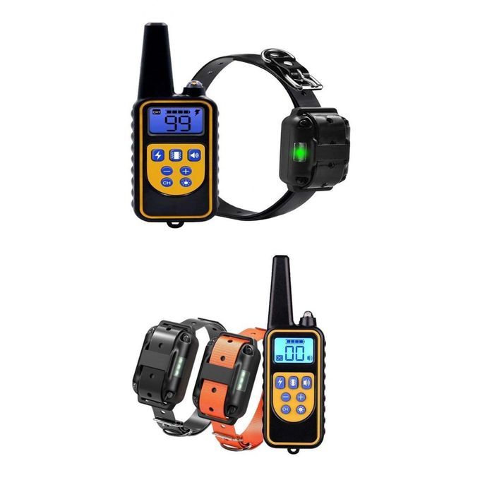 3x Dog Training Collar Waterproof Beep Vibration Shock For Medium Dogs