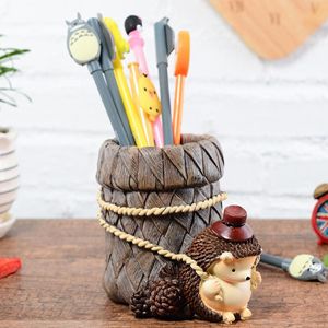 Cute Pencil Pen Holder Desk Stationery Container