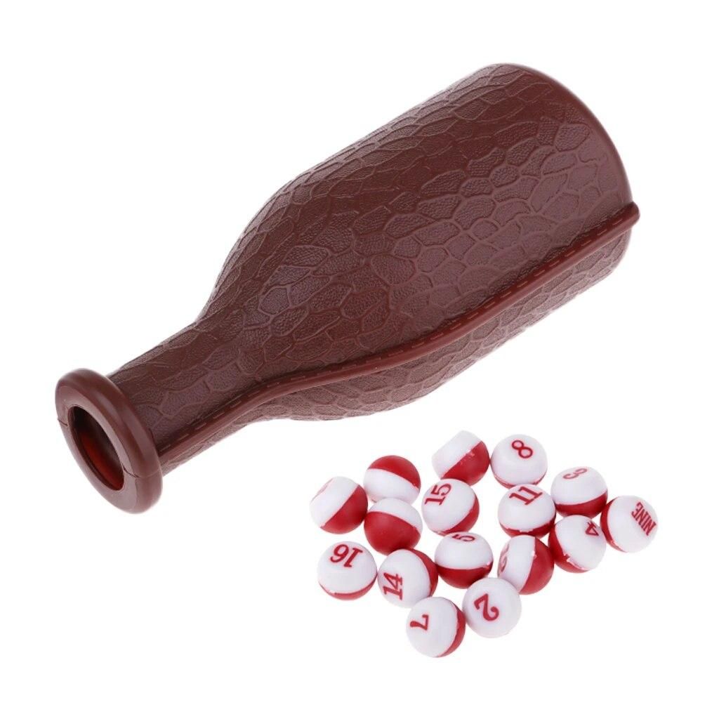 Billiard Pool Table Tally Peas 16 Deluxe Numbered Tone Pill and Shaker Bottle Set Billiard Accessories