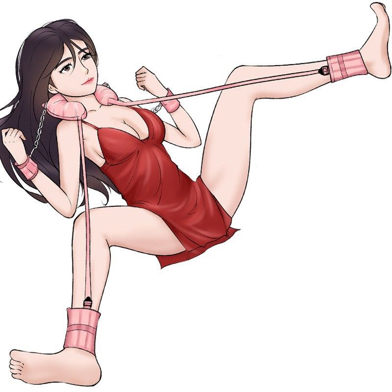BDSM Bondage With U-Shaped Pillow Slave Open Leg Restraint
