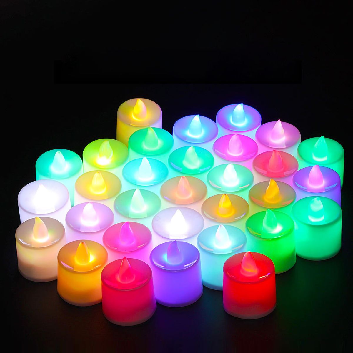 LED Candles Plastic Material Romantic Style Smoke Free Tea