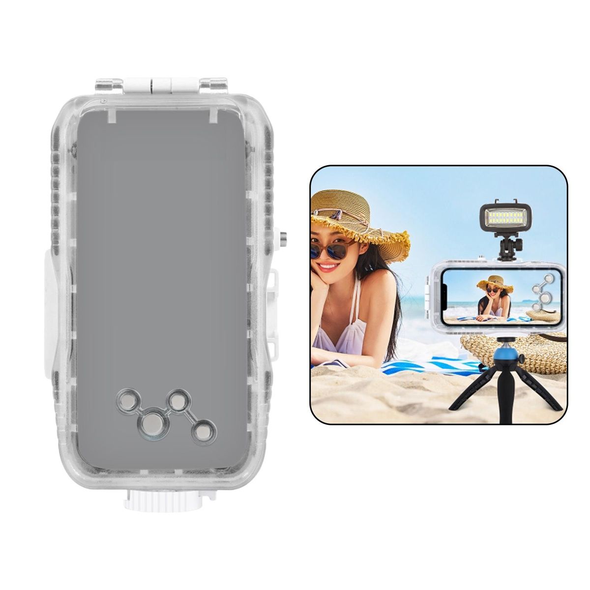 40m Diving Surfing Waterproof  Case Cover For PC Glass 12 Or12 Pro