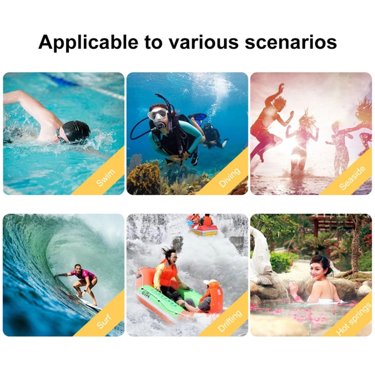 40m Diving Surfing Waterproof  Case Cover For PC Glass 12 Or12 Pro