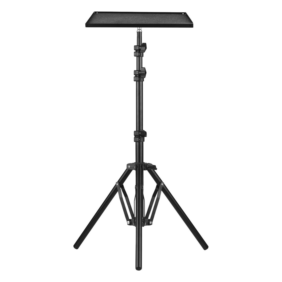 Universal Laptop Projector Tripod Stand & Holder Aluminum Alloy Computer Projector Floor Stand 41-135cm/ 16-53in Ajudtable Height for Stage Studio Outdoor Use