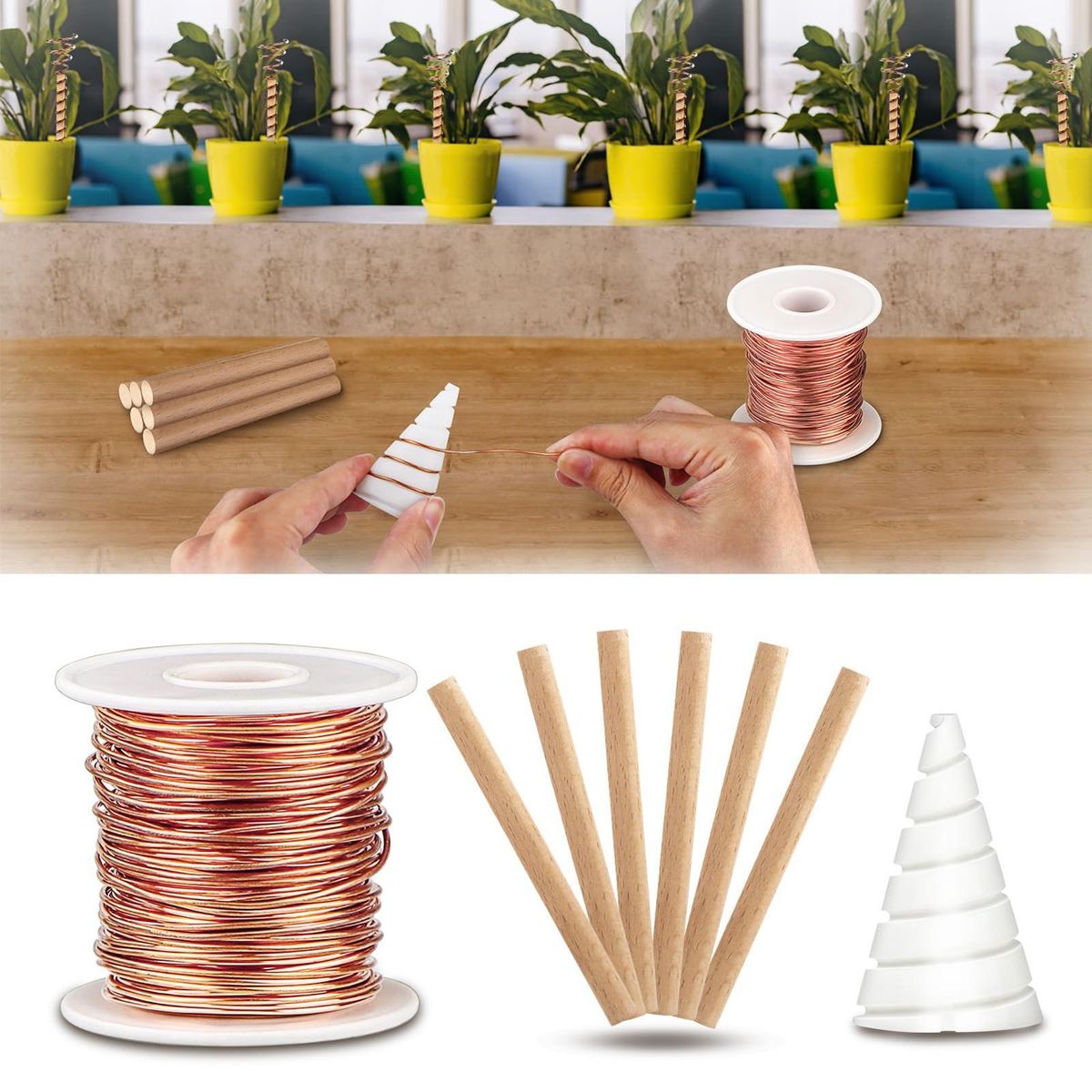 Flower Bed Antenna for Plants Wire Electroculture Gardening Set Boost