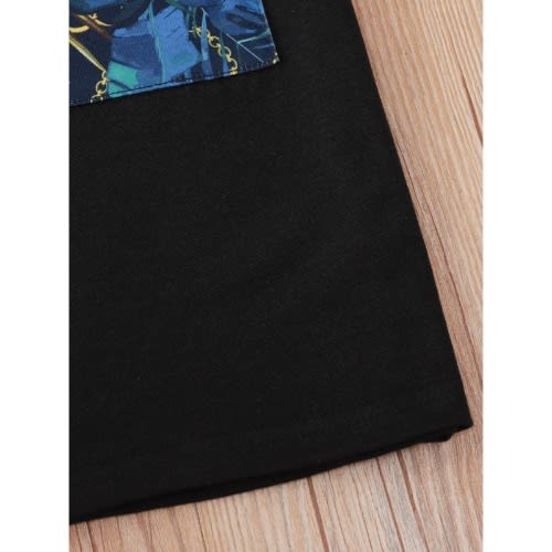 2 Pieces Boy Amazing Plant Chain Print Set Tee & Shorts