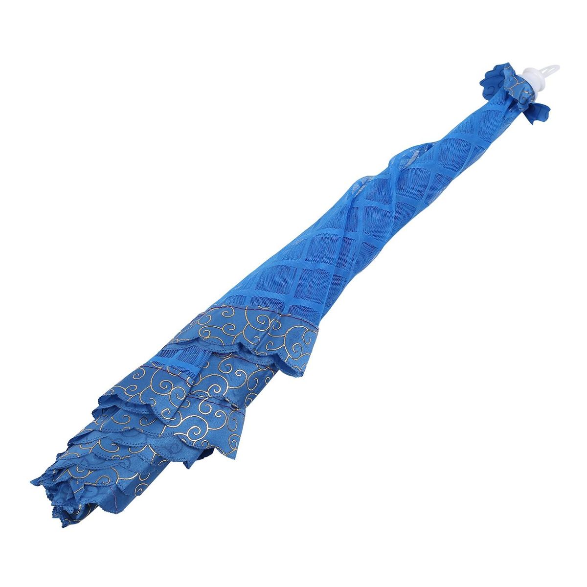 Set of 1 Square Mesh Screen Umbrella Food Cover Net Tents Reusable and Folding 72x51cm for Picnic/BBQ - Keep Out Flies, Bugs, Mosquitos-(blue)
