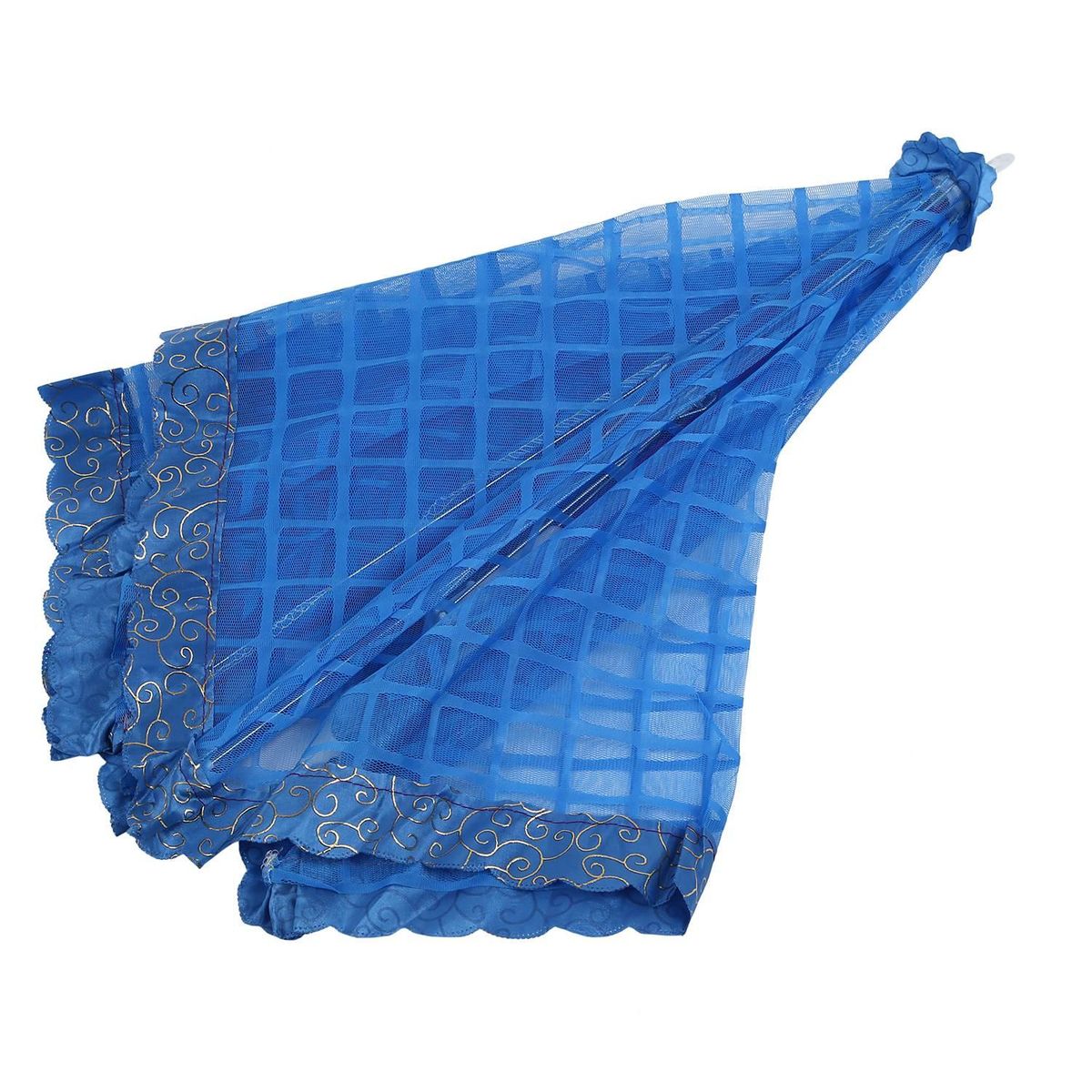 Set of 1 Square Mesh Screen Umbrella Food Cover Net Tents Reusable and Folding 72x51cm for Picnic/BBQ - Keep Out Flies, Bugs, Mosquitos-(blue)